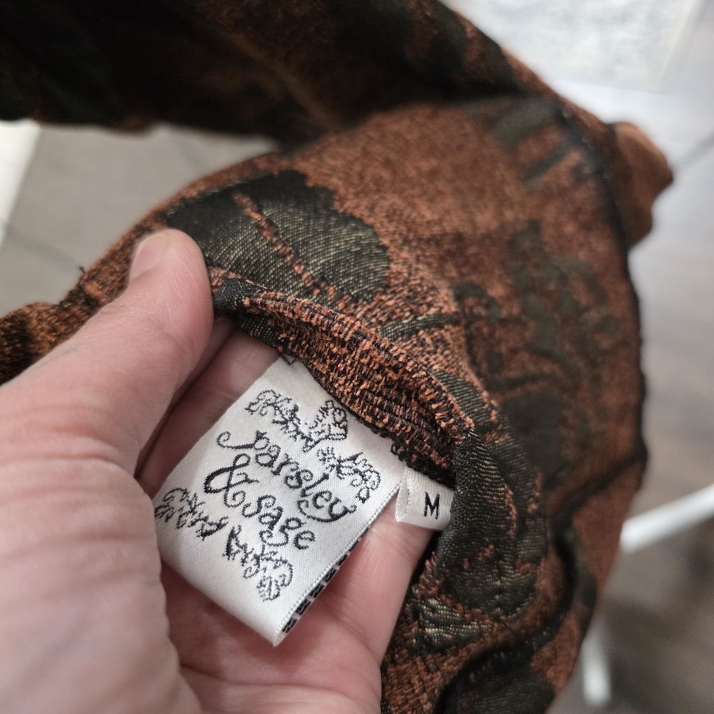 Parsley & Sage Tapestry Reversible Boho Art Blazer Jacket - Picture 9 of 14